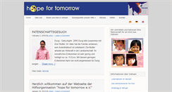 Desktop Screenshot of hope-for-tomorrow.de